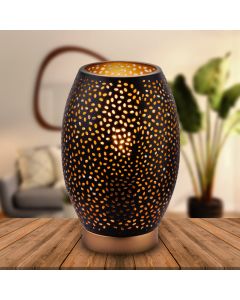 Black modern table lamp metal, Bilboa