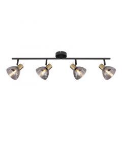 Golden modern ceiling spotlight glass, Arthur