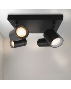 Modern ceiling spotlight black, Ciara, IP44