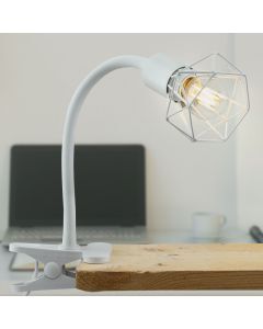 Industrial clip spotlight white, Jaylano, with switch