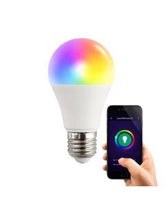 E27 Wifi Smart LED Bulb, all colors and warm white