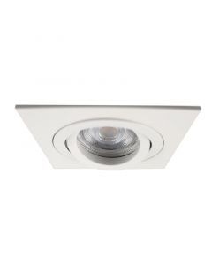 Aluminium recessed light white, Heido