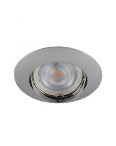 Aluminium recessed light chrome, Rudo