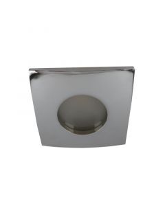 Aluminium bathroom recessed downlight chrome, Pelle, IP44