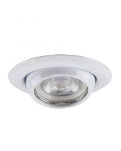 Aluminium recessed light white, Ando