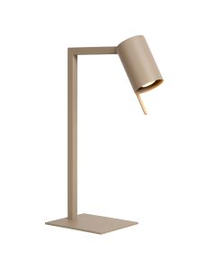 Taupe desk lamp modern, Lesley, with switch