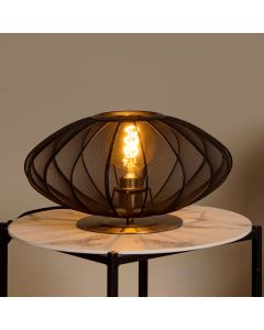 Black table lamp modern, Corina, with switch