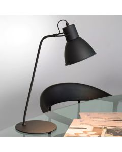Black desk lamp modern, Shadi, with switch