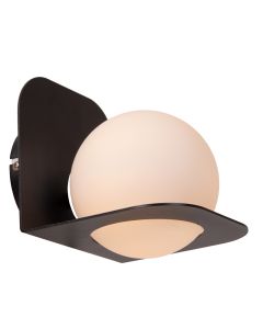 Black bathroom wall light modern, Davy, IP44