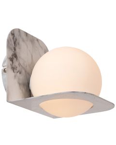 Grey bathroom wall light modern, Davy, IP44