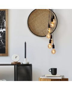 Black pendant light modern, Fix