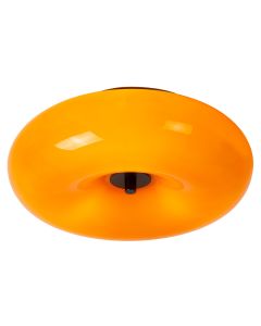 Orange flush ceiling light retro, Sentino