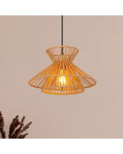 Rattan pendant light brown, Tasman