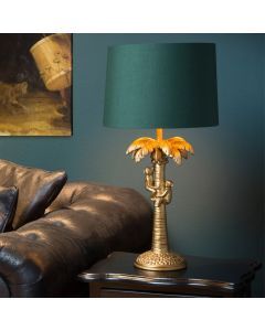 Golden table lamp retro, Extravaganza Coconut, with switch