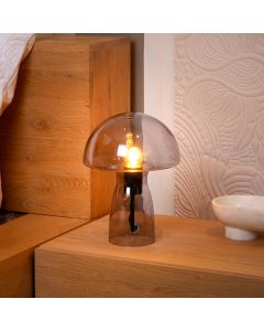 Grey table lamp modern, Fungo, with switch