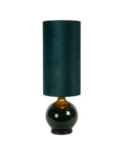 Green floor lamp retro, Esterad, with switch