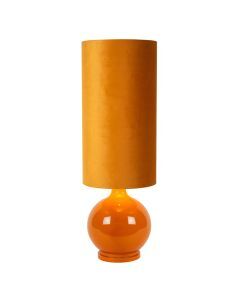 Yellow floor lamp retro, Esterad, with switch
