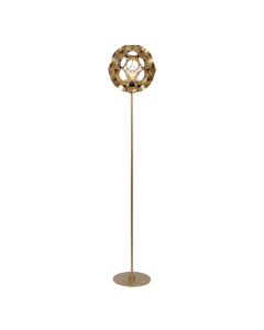 Golden floor lamp modern, Hannelore