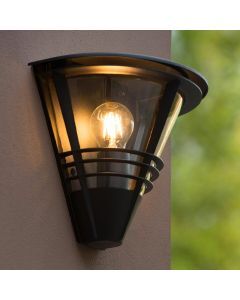 Black outdoor light modern, Livia, IP44