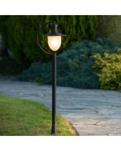 Black outdoor light rustic, Aruba, IP44