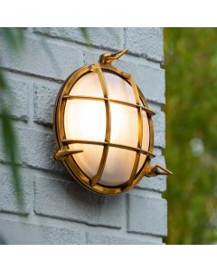 Golden outdoor light retro, Dudley, IP65
