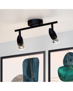 Black ceiling spotlight modern, Caro