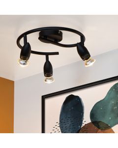 Black ceiling spotlight modern, Caro