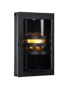Black outdoor light modern, Privas, IP44