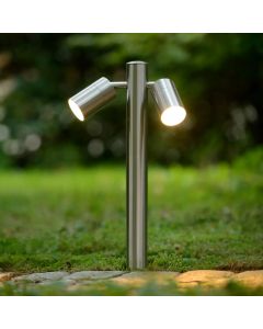 Chrome outdoor light modern, Arne, IP44