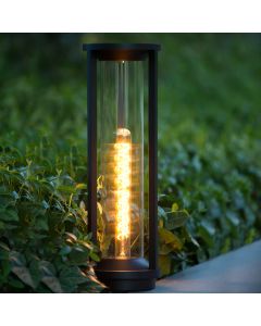 Black outdoor light modern, Cadix, IP65