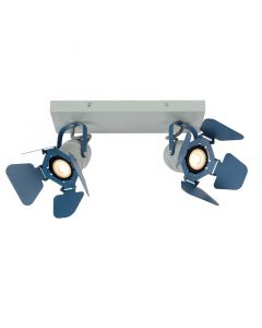 Blue kid's ceiling spotlight modern, Picto