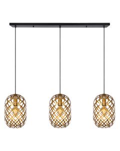 Golden pendant light modern, Wolfram