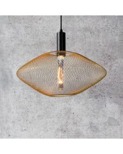 Golden pendant light modern, Mesh