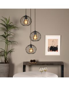 Black pendant light classic, Danza