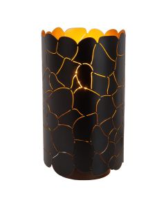 Black table lamp modern, Almelo, with switch