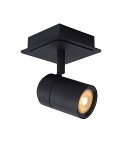 Black bathroom ceiling spotlight modern, Lennert, IP44