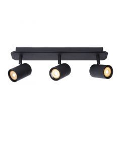 Black bathroom ceiling spotlight modern, Lennert, IP44