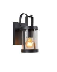 Black wall light modern, Lindelo, IP23