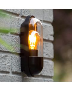 Black outdoor light classic, Capsule, IP54
