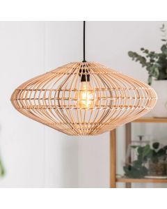 Wooden pendant light rustic, Magali