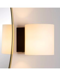 White wall light modern, Jelte, IP44
