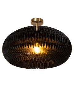 Paper flush ceiling light black, Armoni