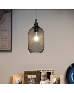 Black pendant light retro, Mesh