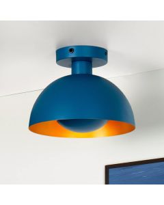 Blue flush ceiling light modern, Siemon
