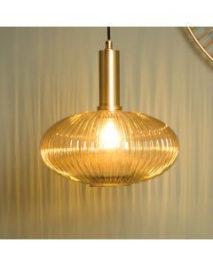 Amber pendant light retro, Maloto