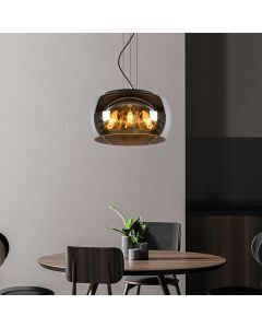 Grey pendant light modern, Olivia