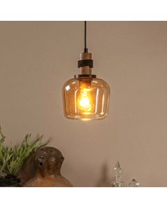 Amber pendant light retro, Ilona