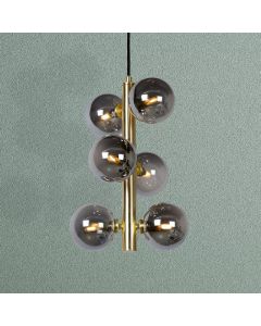 Golden pendant light retro, Tycho