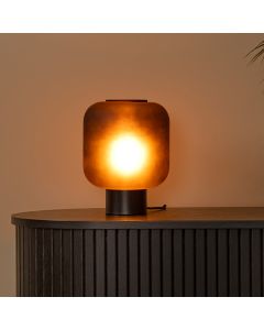 Black table lamp modern, Eloise, with switch