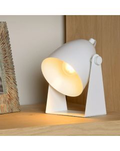 White table lamp modern, Chago, with switch